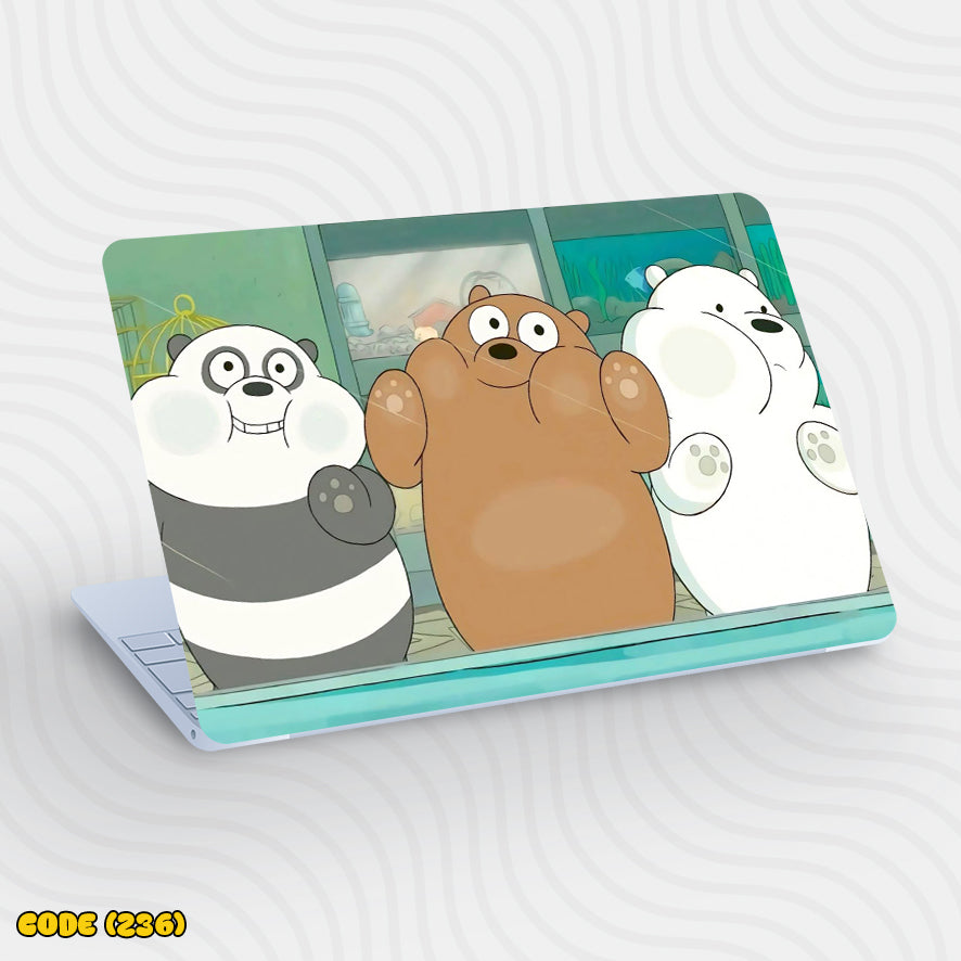 Bare Bears - Laptop Skin