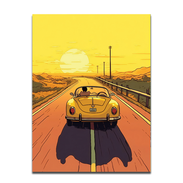 Car on the Road - Poster