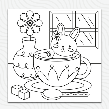 Funny Rabbit Sheet (50x50)