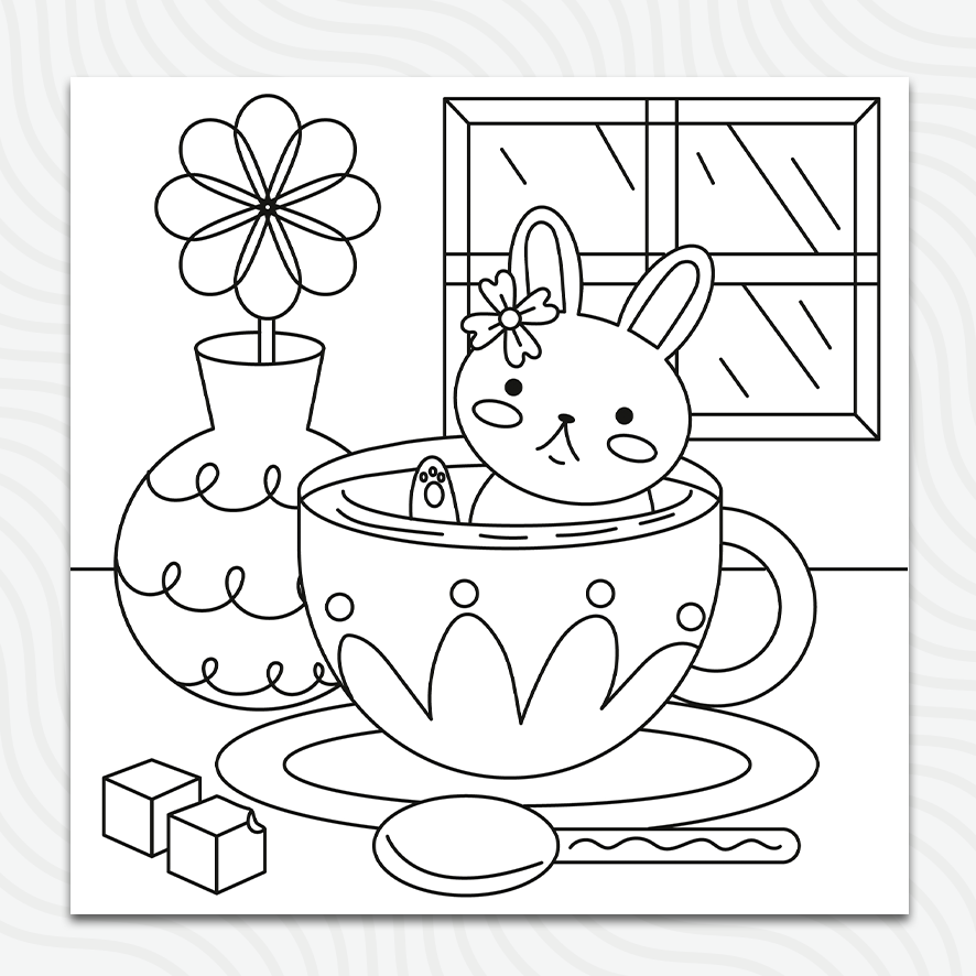 Funny Rabbit Sheet (50x50)