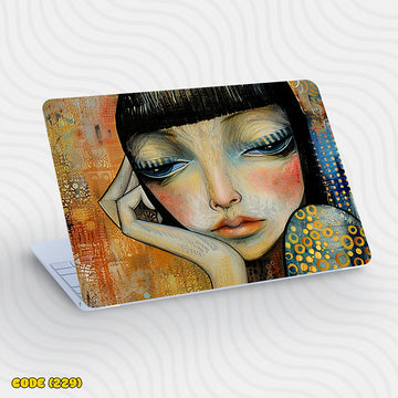 Artistic Woman Face -  Laptop Skin