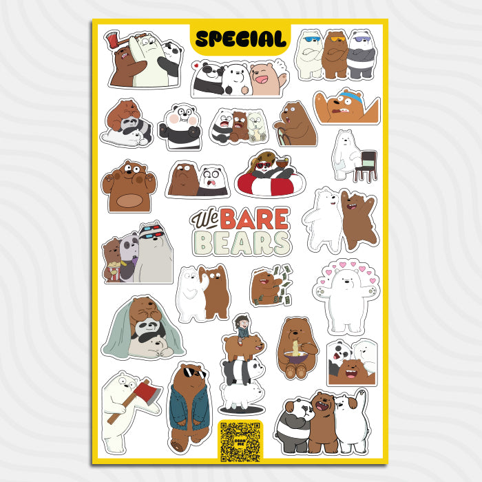 Bare Bears - Sticker Sheet