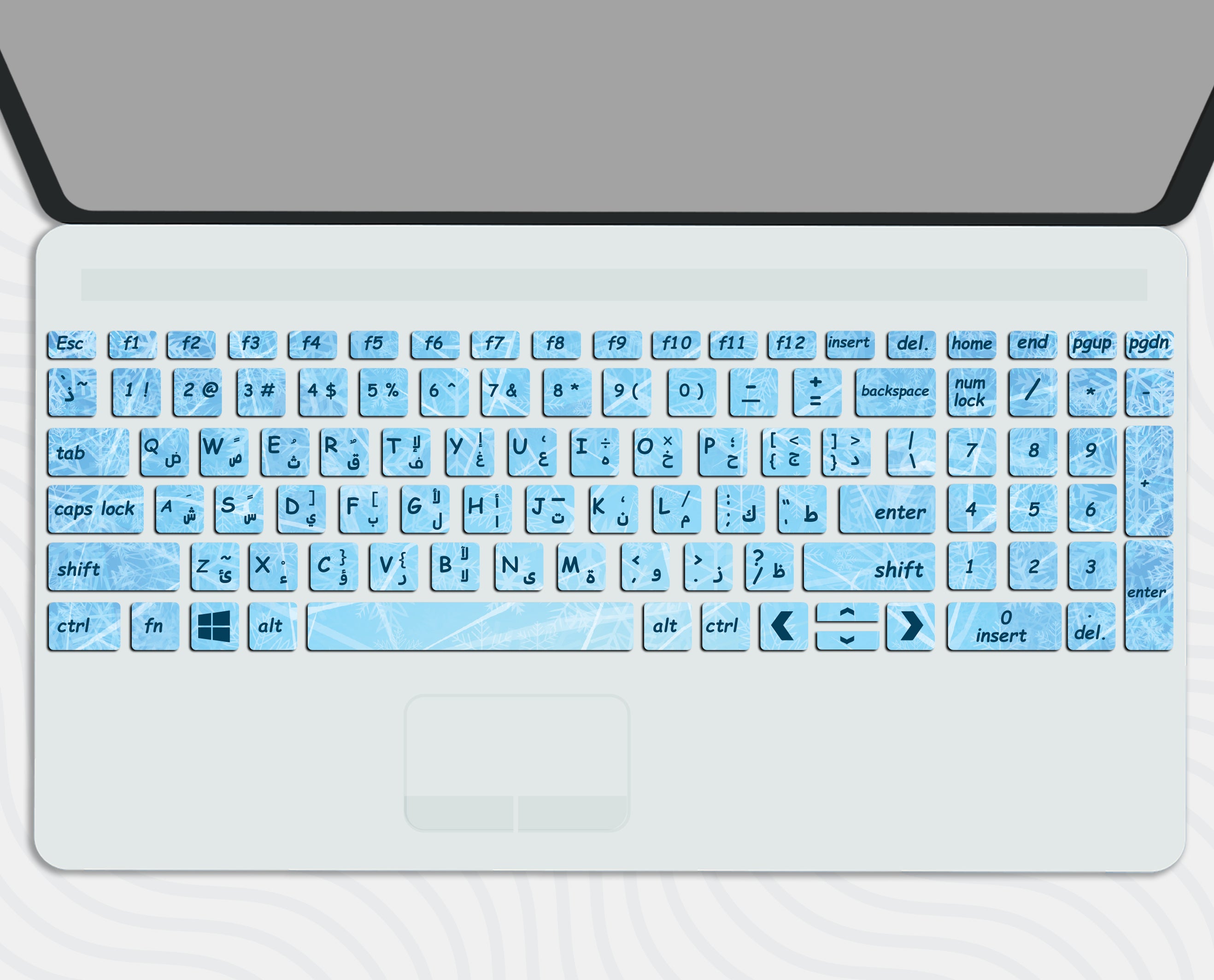 Blue Ice - Keyboard Sticker