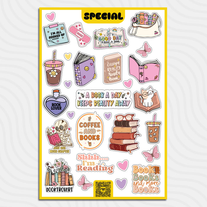 Book Lovers - Sticker Sheet