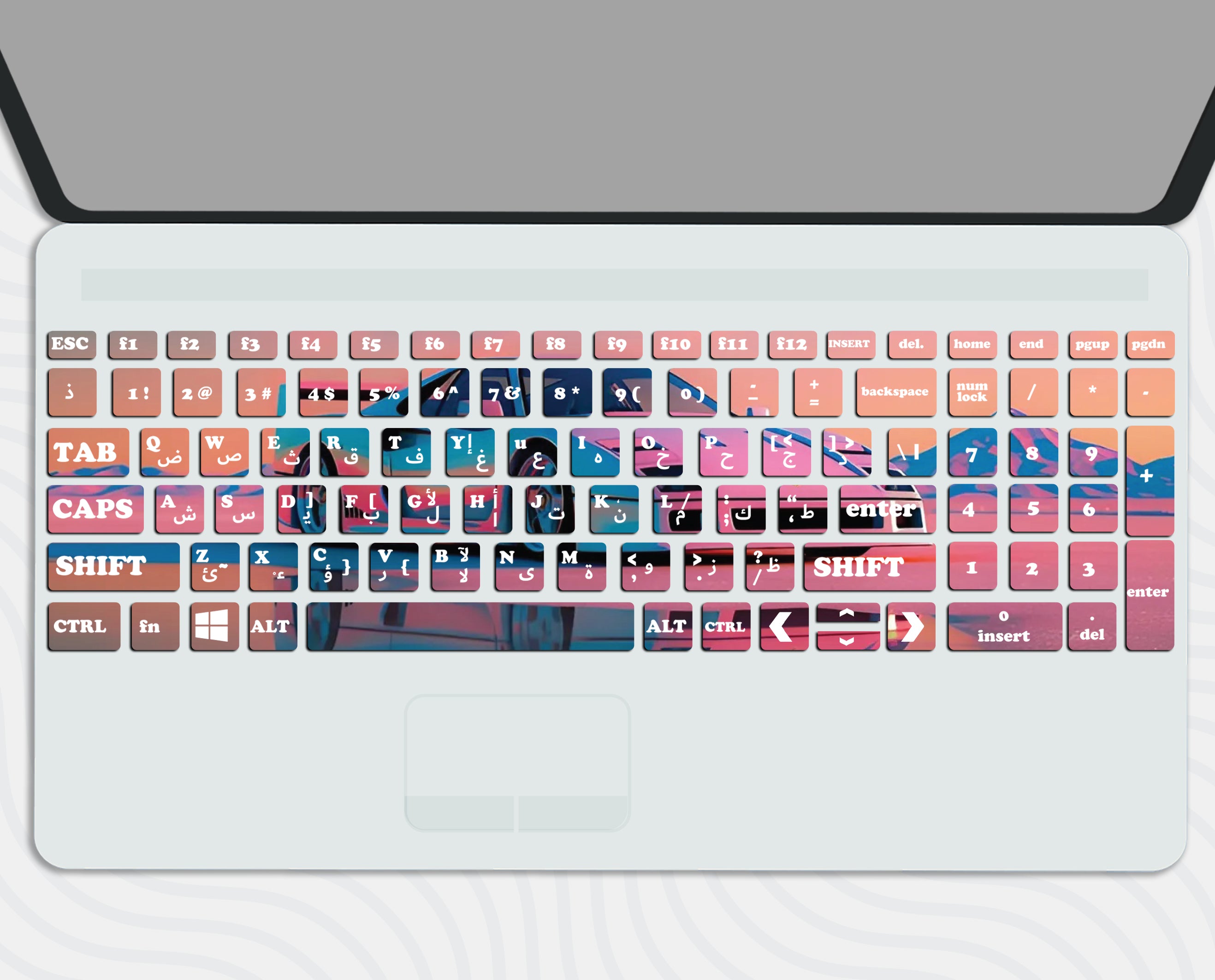Car - Keyboard Sticker