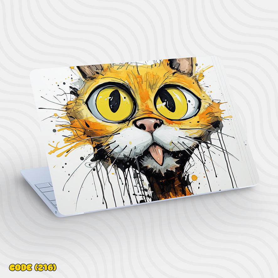 Cat illustration -Laptop Skin