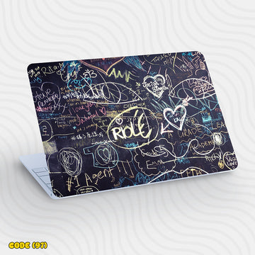 Chalkboard Doodle Art - Laptop Skin