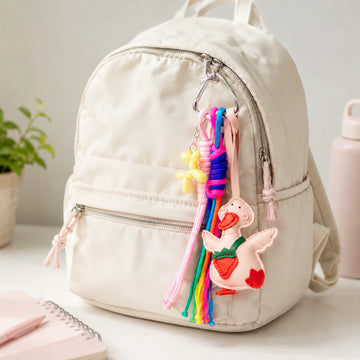 Pink Cute Duck - Bag charm