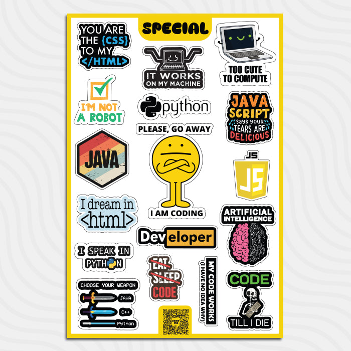 Coding - Sticker Sheet