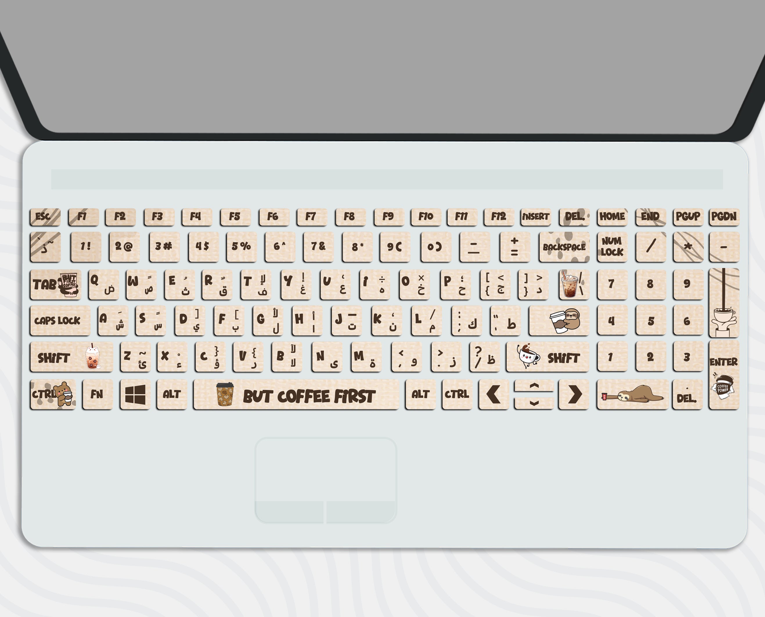 Coffee Lovers - Keyboard Sticker