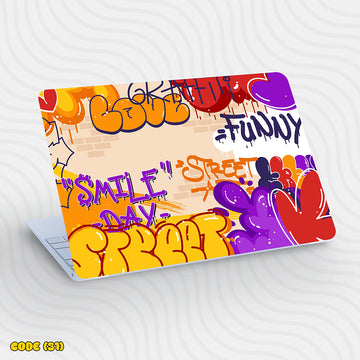 Colorful Graffiti Words - Laptop Skin