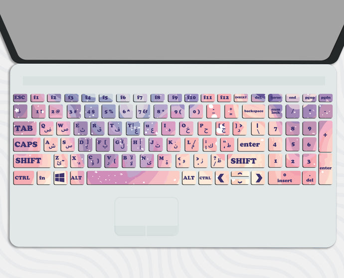 Keyboard Sticker Colorful Marble - Keyboard Sticker – special