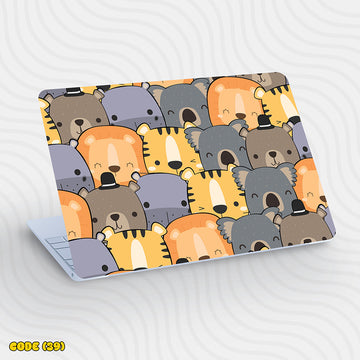 Cute Animal Faces - Laptop Skin