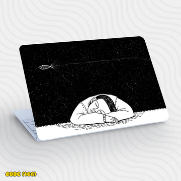 Dreamer With Fish - Laptop Skin