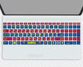 FC Barcelona - Keyboard Sticker