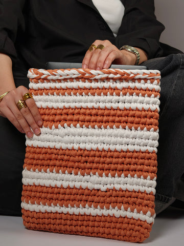 Striped - Crochet Laptop Sleeve