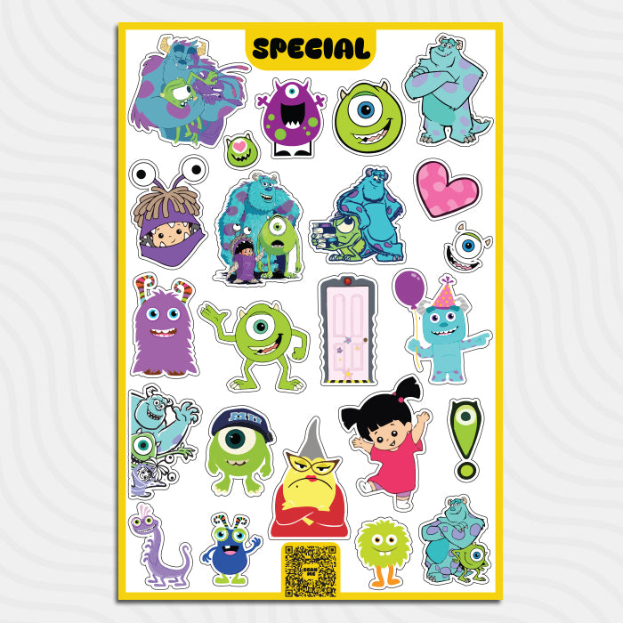 Monsters INC. - Sticker Sheet