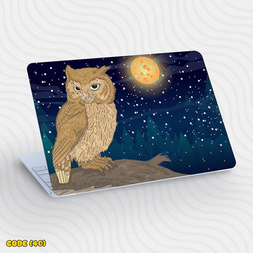 Owl Moon Night - Laptop Skin