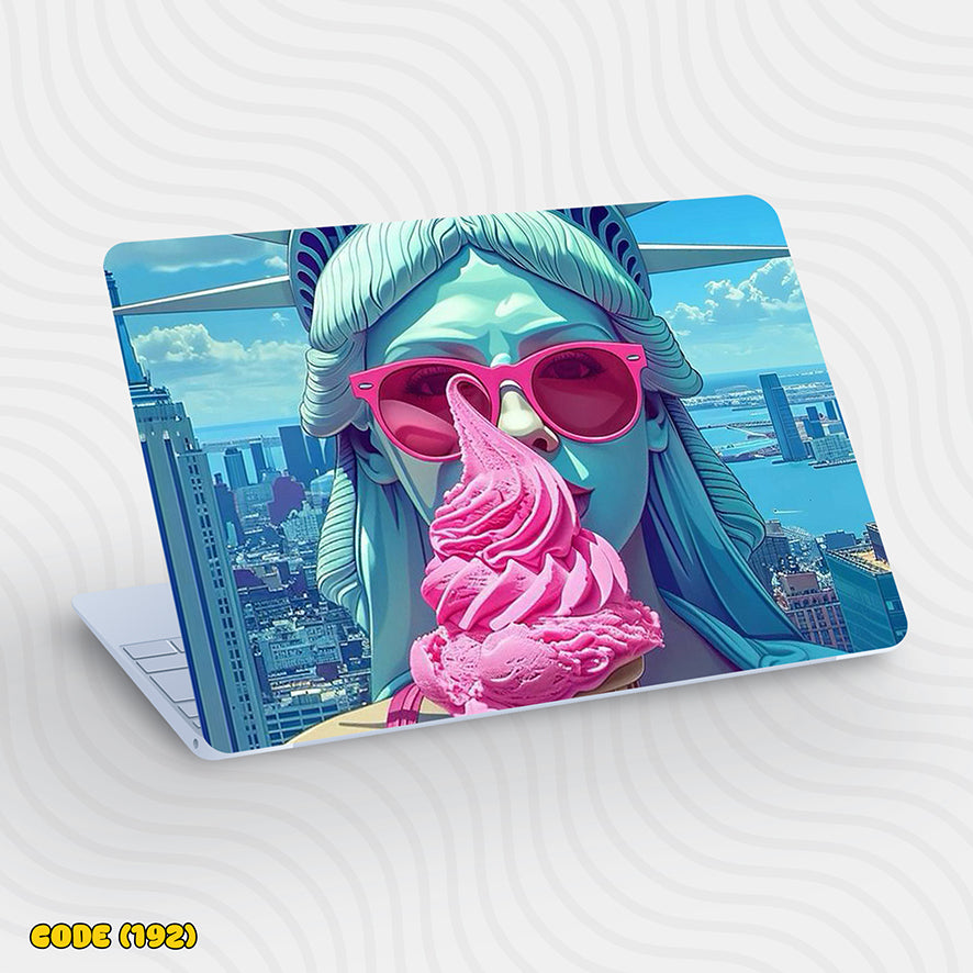 Pop Art Lady Liberty - Laptop Skin