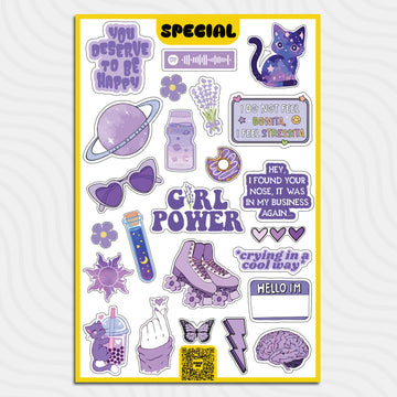 Purple - Sticker Sheet