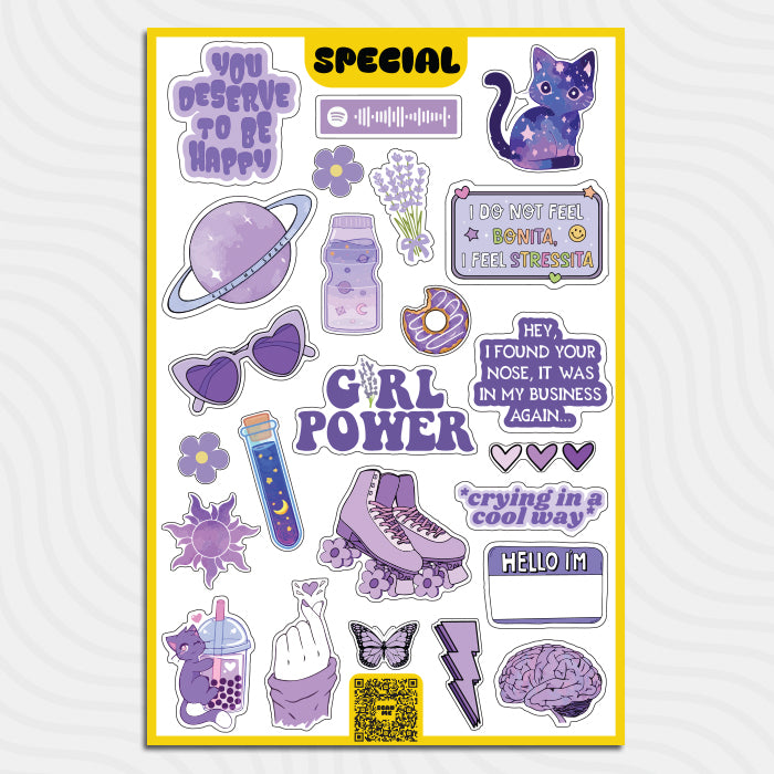 Purple - Sticker Sheet