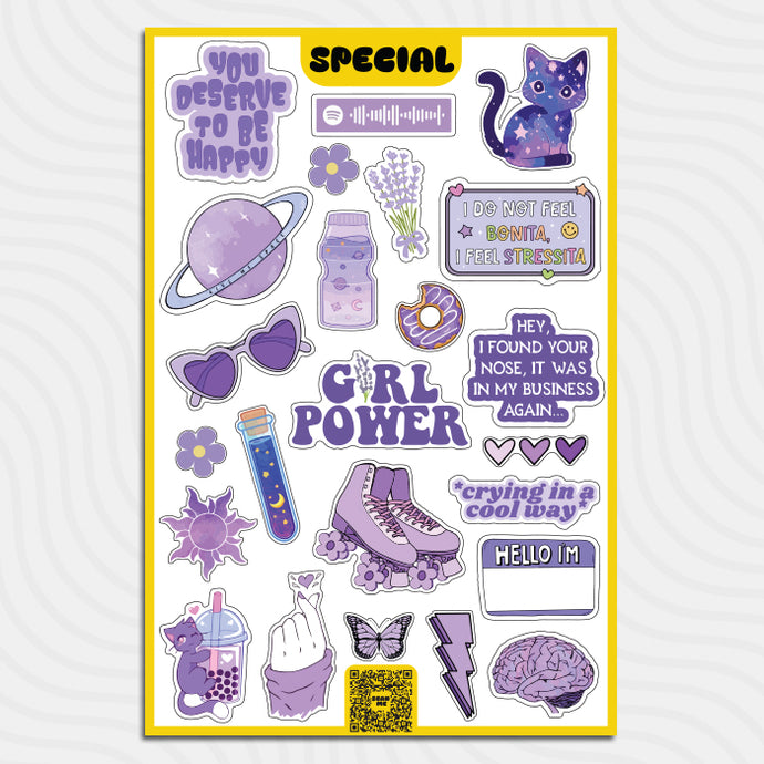 Purple - Sticker Sheet – special