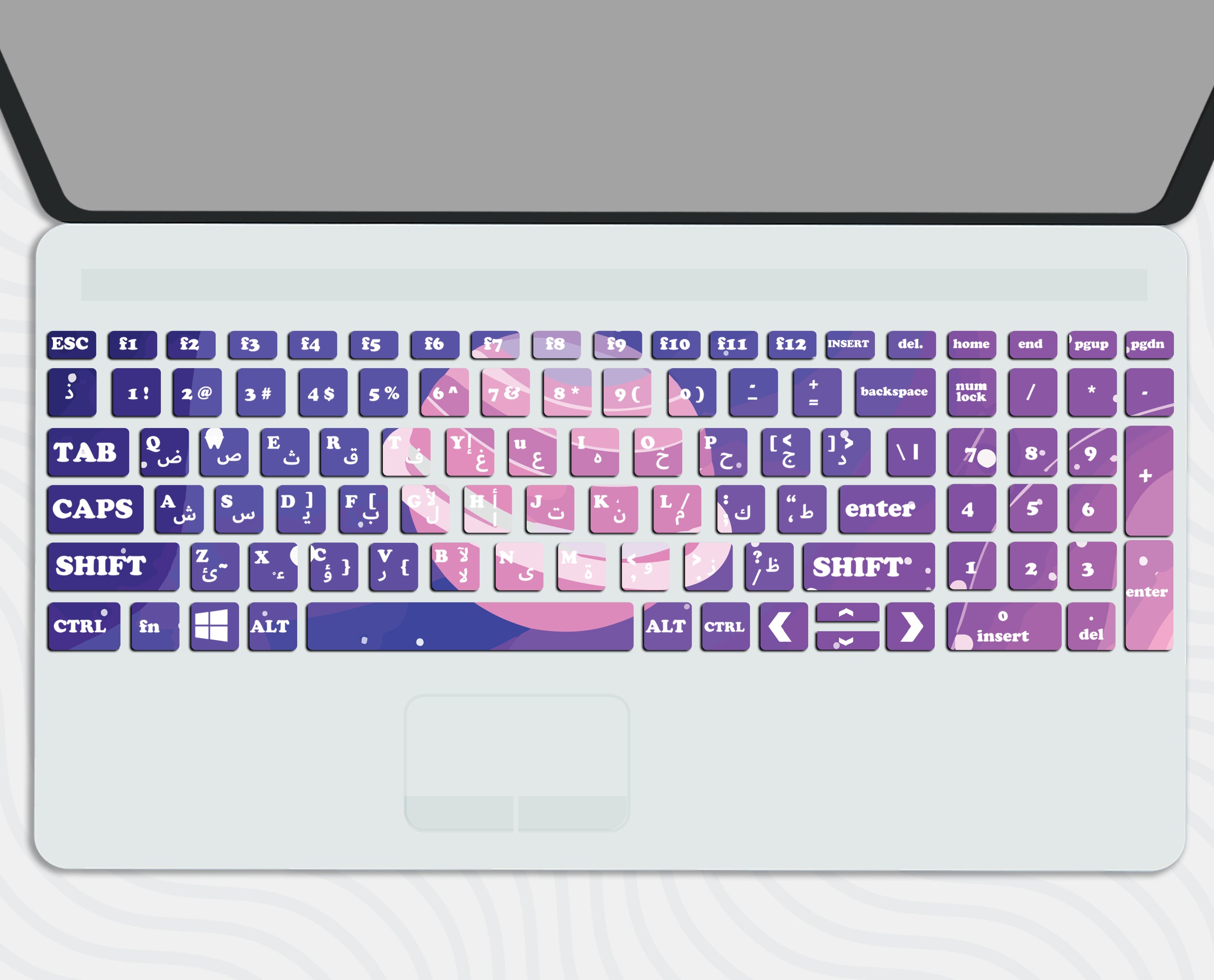 Purple Space - Keyboard Sticker