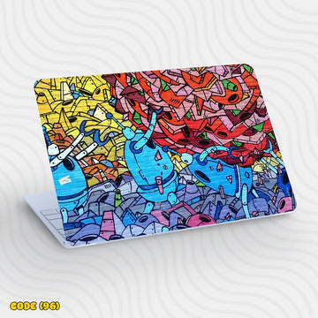 Robot Graffiti Art - Laptop Skin