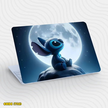 Stitch With Moon - Laptop Skin