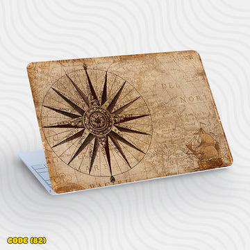 Vintage Compass Map -  Laptop Skin