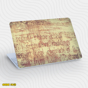 Vintage Grunge Text Laptop Skin