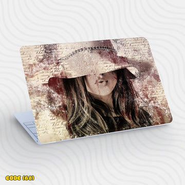 Vintage Woman Hat - Laptop Skin