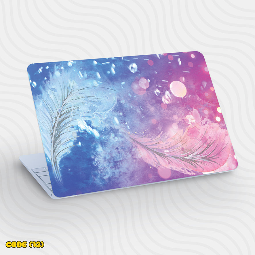 Watercolor Feathers (01) - Laptop Skin
