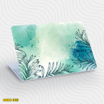 Watercolor Tropical Leaves - Laptop Skin