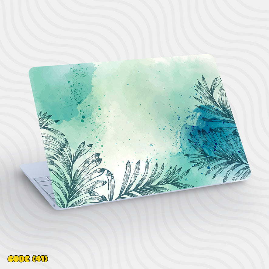 Watercolor Tropical Leaves - Laptop Skin