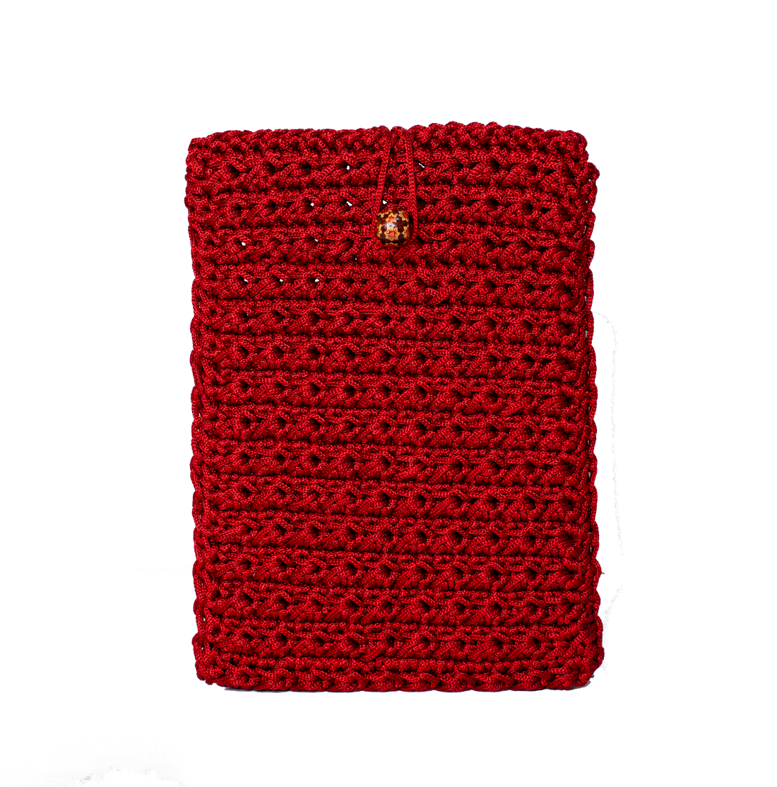 Red Crochet Tablet Case