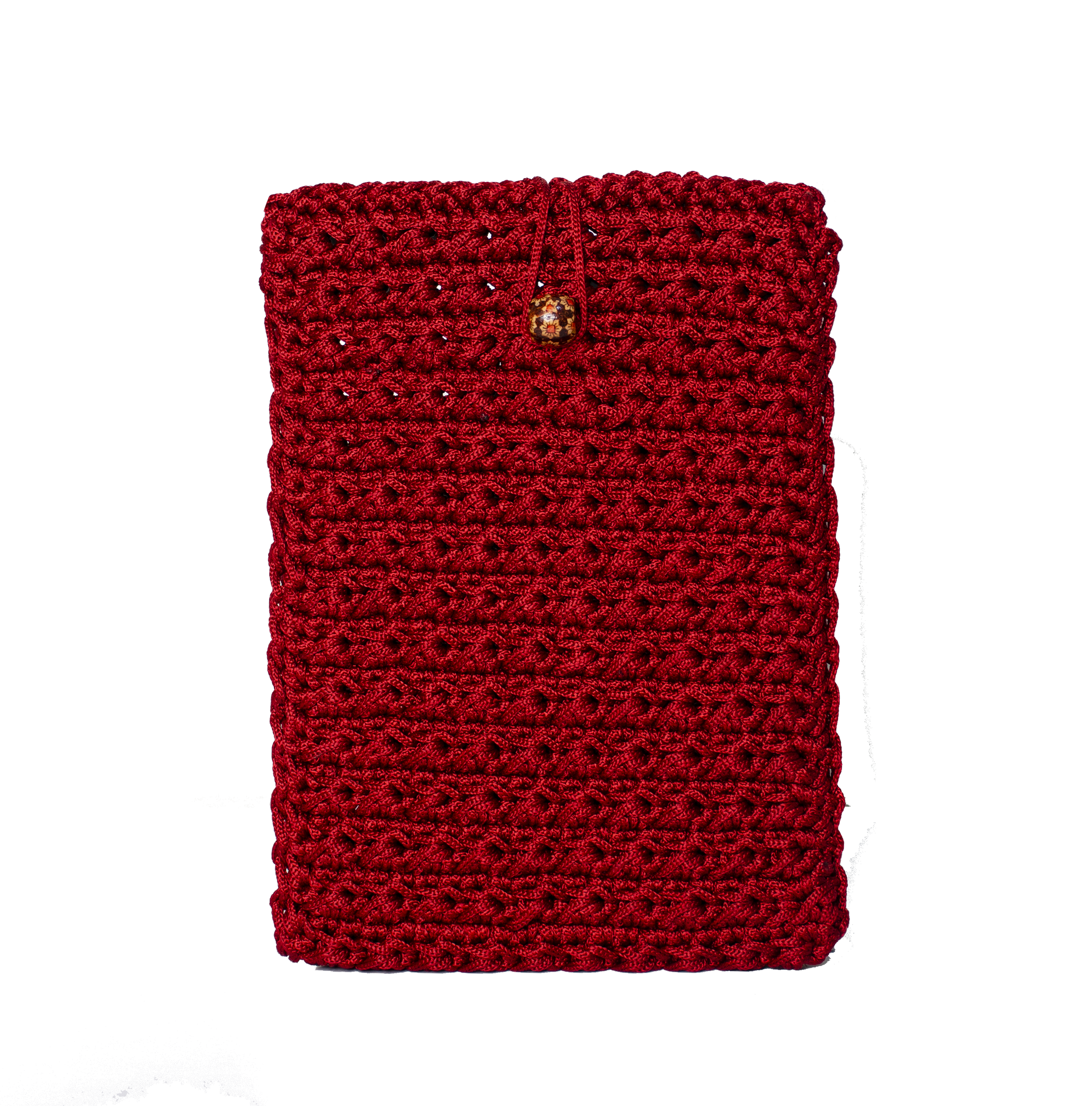 Red Crochet Tablet Case