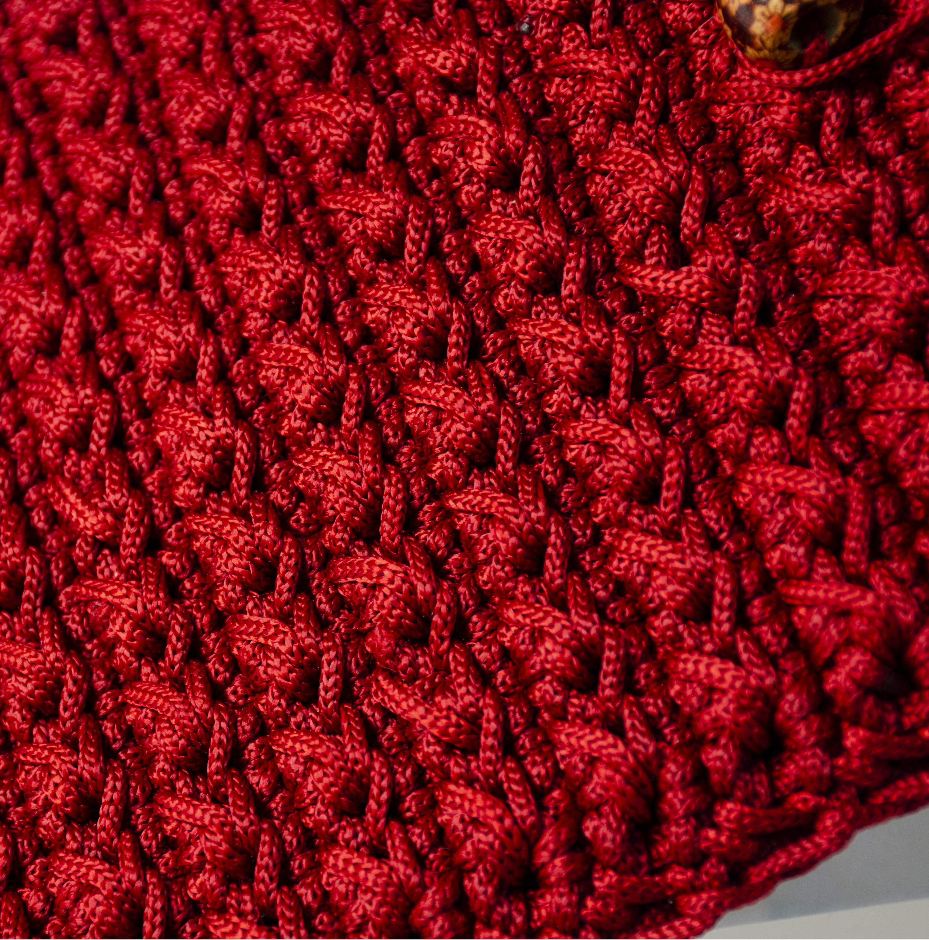 Red Crochet Tablet Case