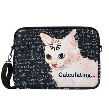 Calculating Cat - Laptop Sleeve