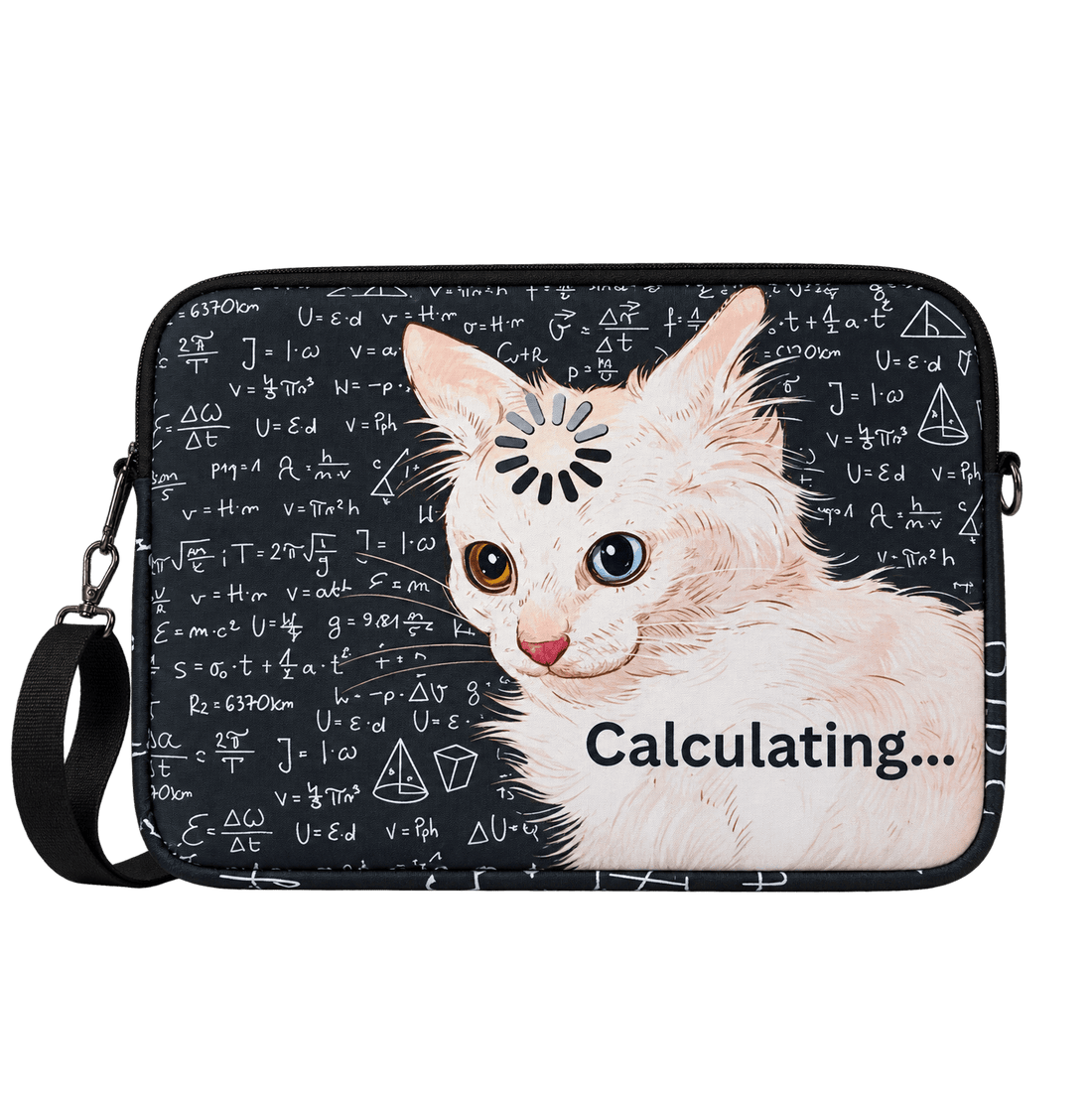 Calculating Cat - Laptop Sleeve