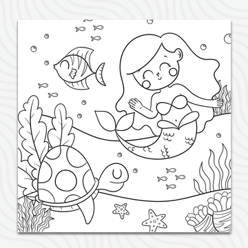 Mermaid Sheet (50x50)