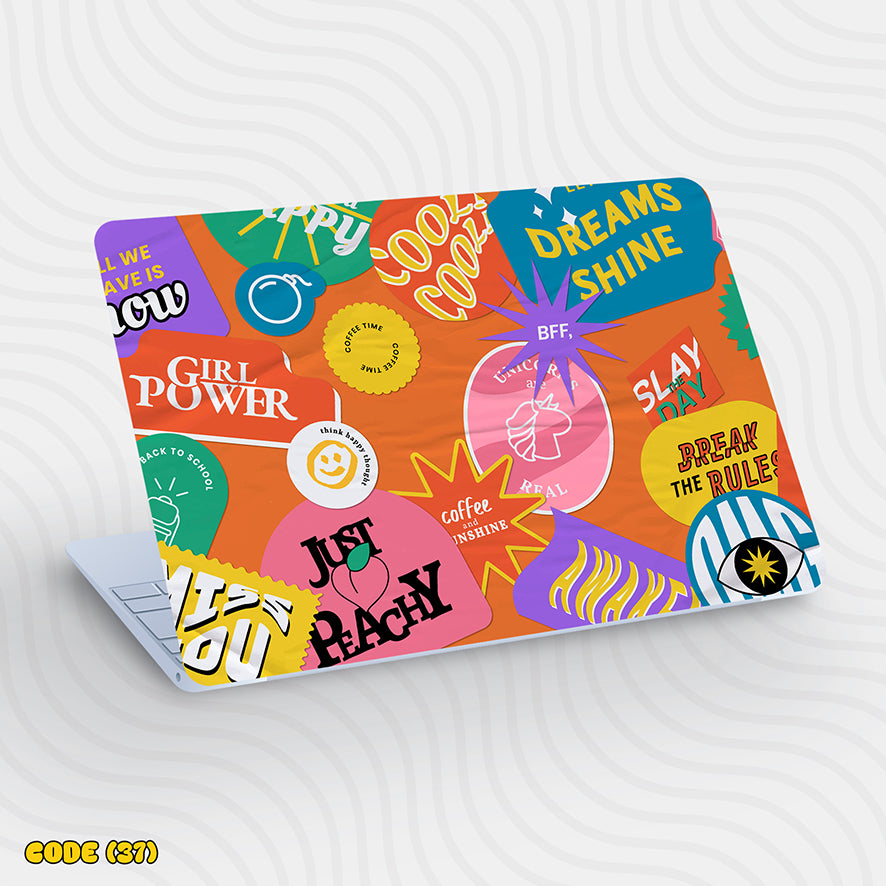 motivational stickers - laptop skin