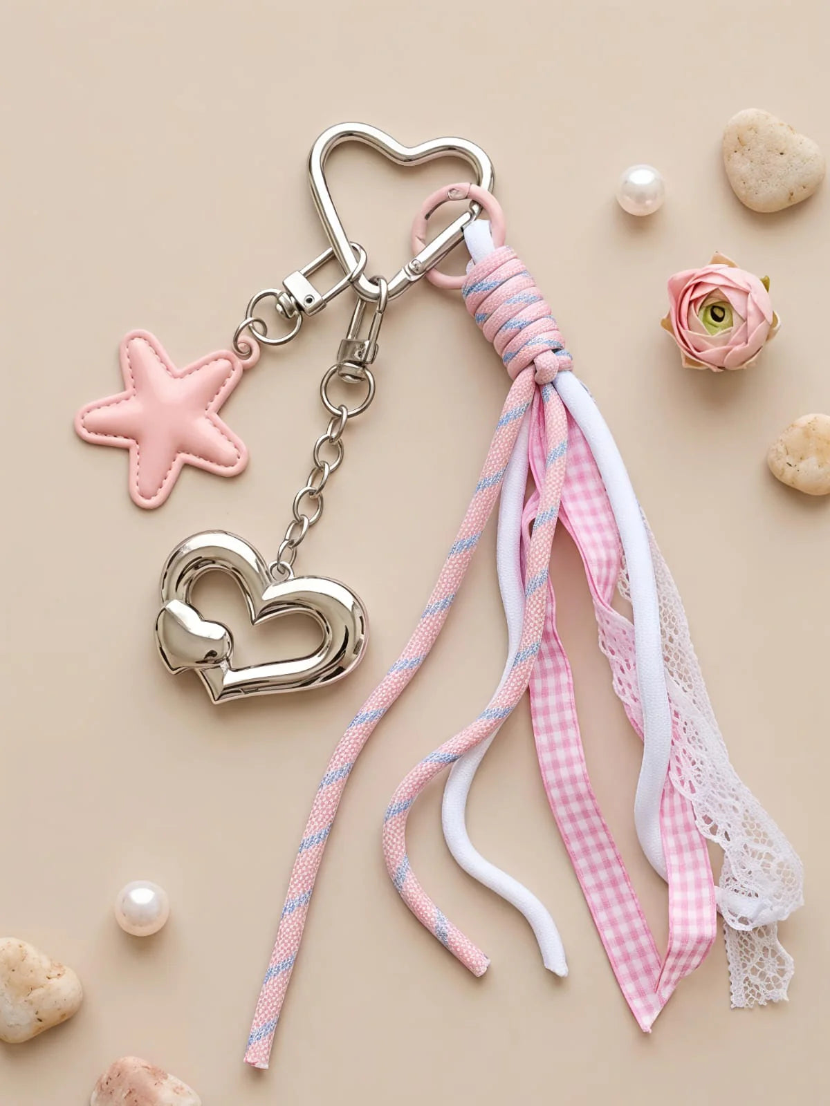Star & Heart - Bag Charm
