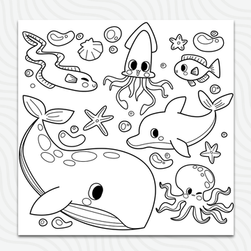 Sea Creature Sheet (50x50)