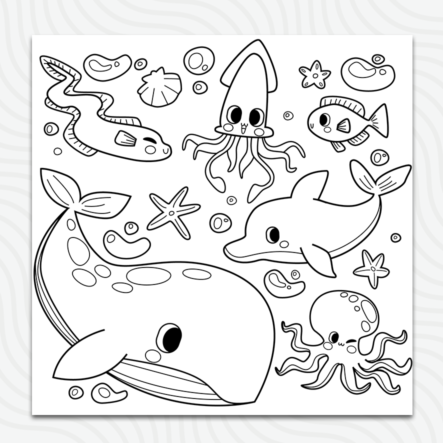 Sea Creature Sheet (50x50)