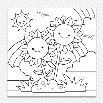 Sunflowers Sheet (50x50)