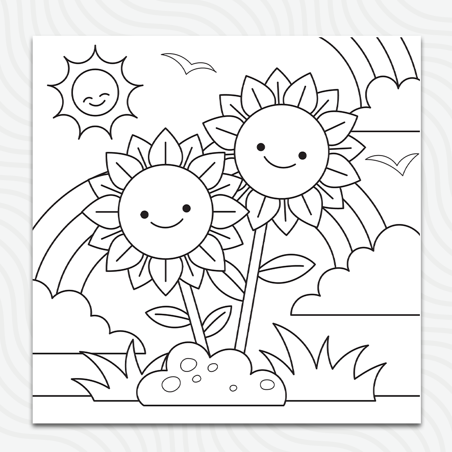 Sunflowers Sheet (50x50)