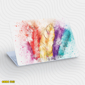 Watercolor Feathers - Laptop Skin